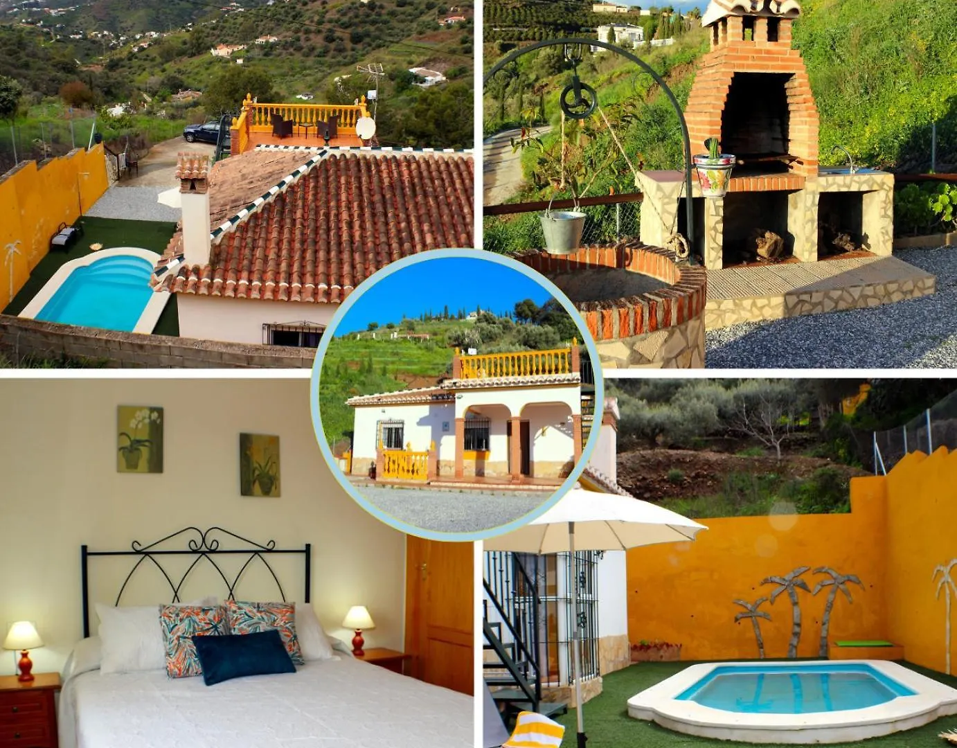 Вилла El Ranchito, Playa A 10 Min, Piscina, Bbq, Chimenea, Vistas, Terraza, Aparcamiento Торрокс-Коста 0*,