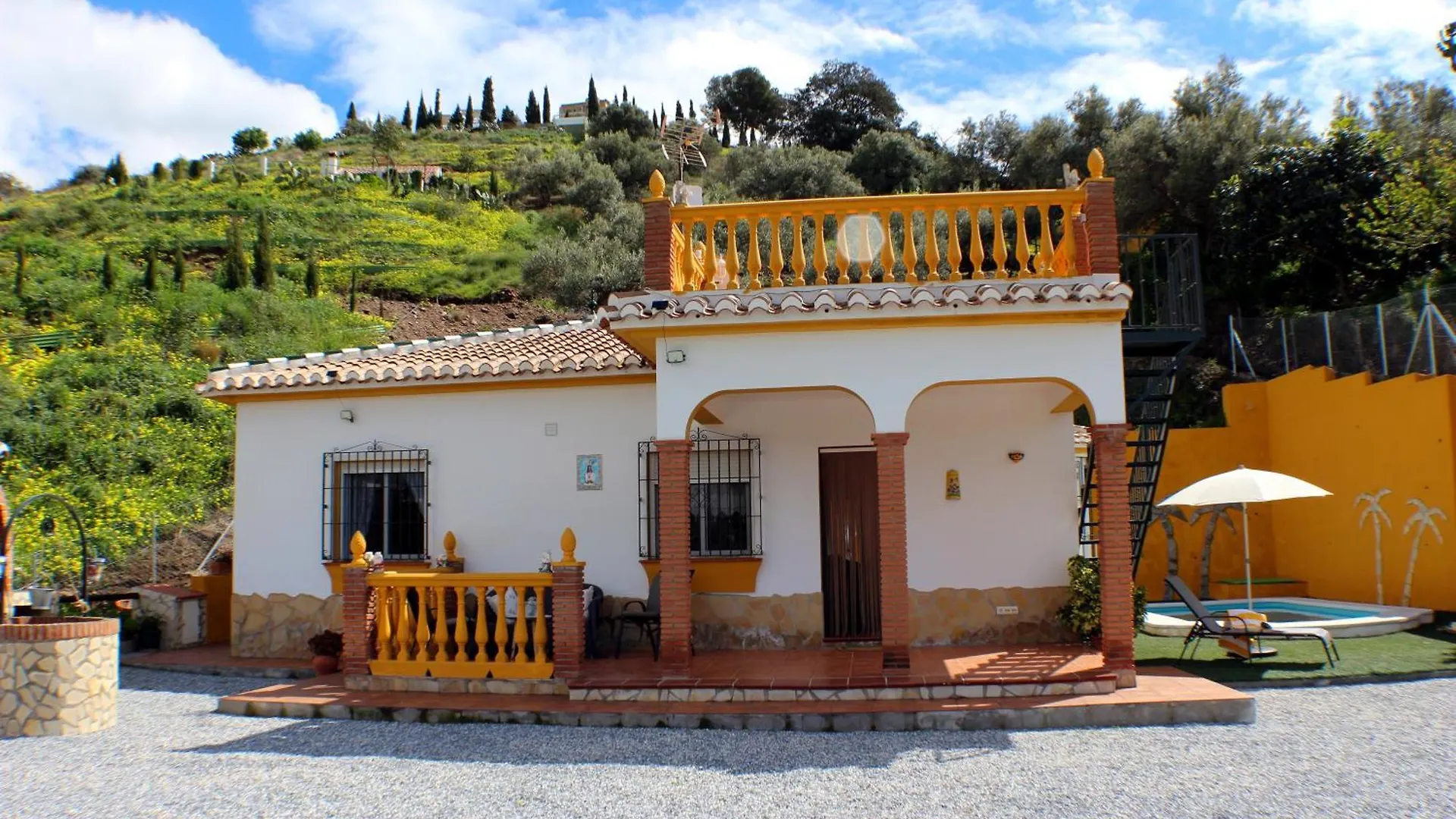 Дом отдыха Вилла El Ranchito, Playa A 10 Min, Piscina, Bbq, Chimenea, Vistas, Terraza, Aparcamiento Торрокс-Коста